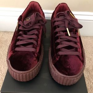 Brand New Puma Creeper royal Purple Velvet sz 7.5